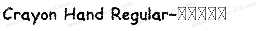 Crayon Hand Regular字体转换